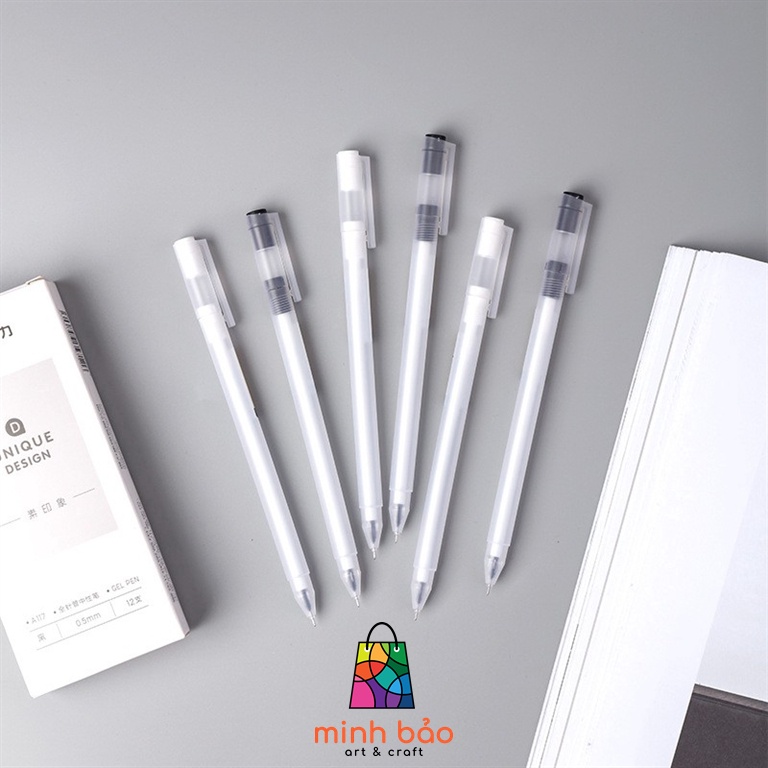 BÚT MỰC ĐEN DELI A117 NGÒI 0.5MM