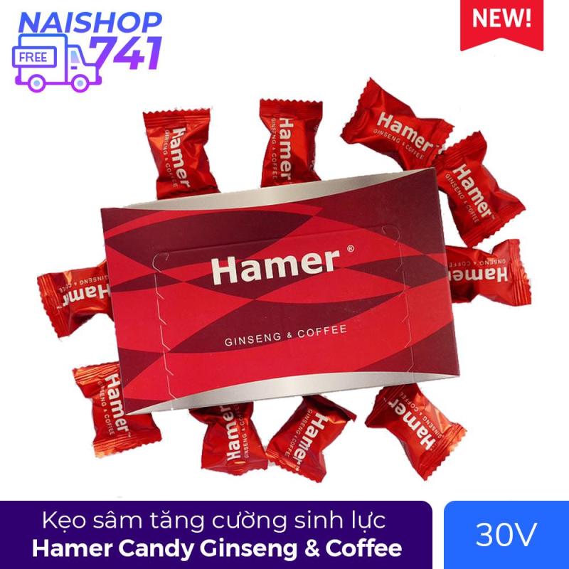 Kẹo Sâm Hamer Candy Ginseng & Coffee (Hộp 30 Viên)