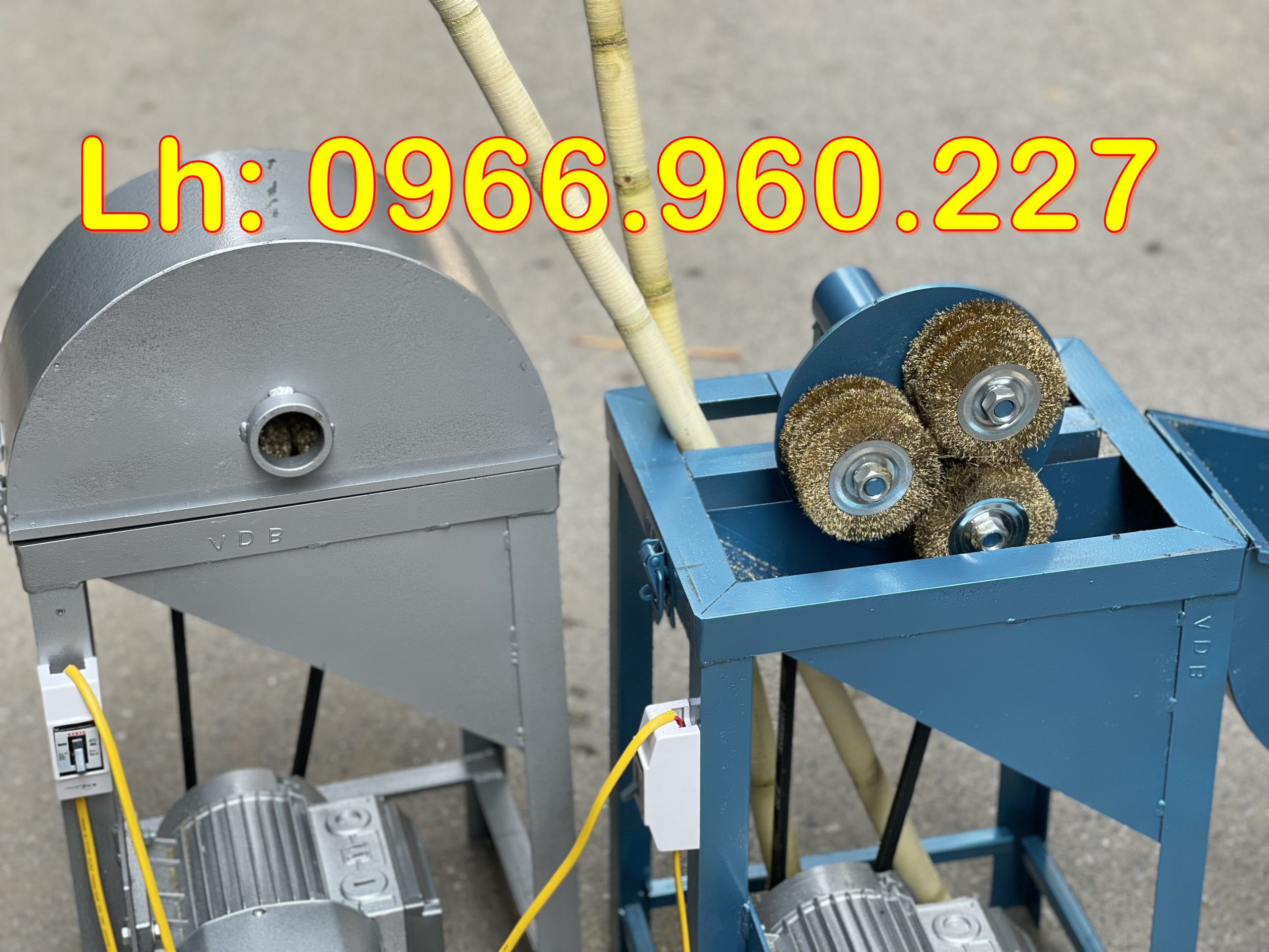 Máy cạo vỏ mía, tuốt vỏ mía