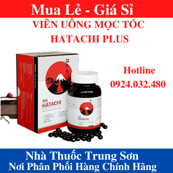 [HCM]Viên Uống Hatachi Plus - Kích Thích Mọc Tóc đen tóc bồi bổ sức khỏe Hộp 300 viên - TS001