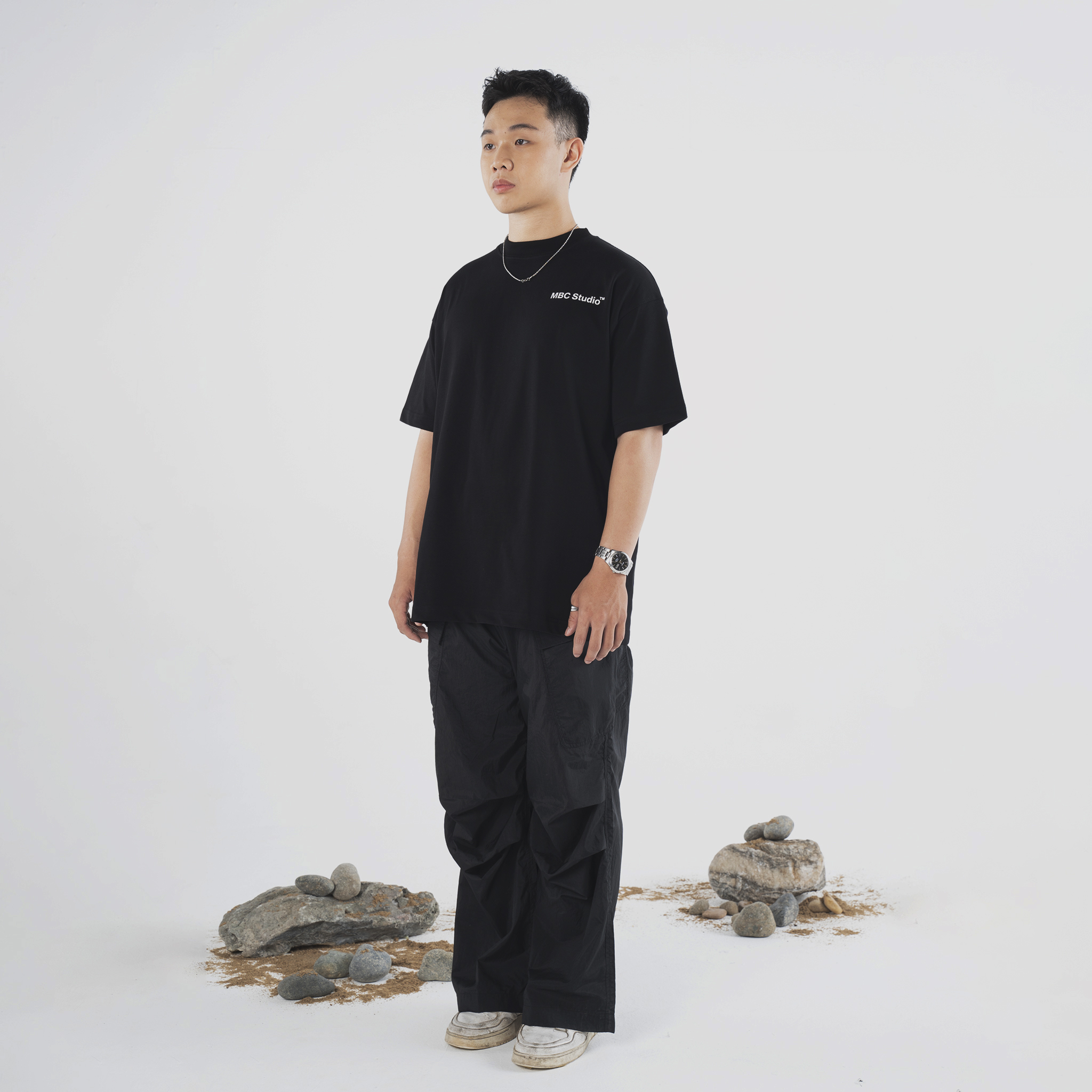 Áo Thun MBC Studio F/W 2022 Collection - Đen/Kem