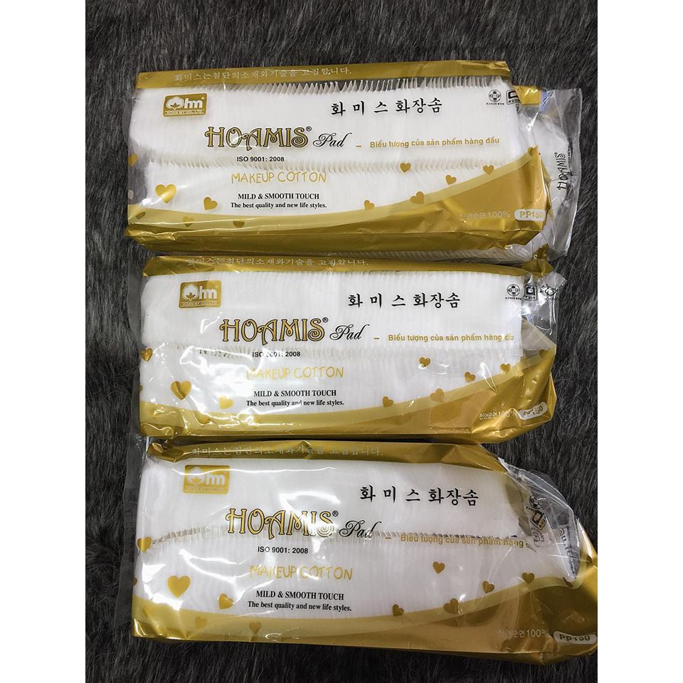 Bông tẩy trang Hoamis 100 miếng