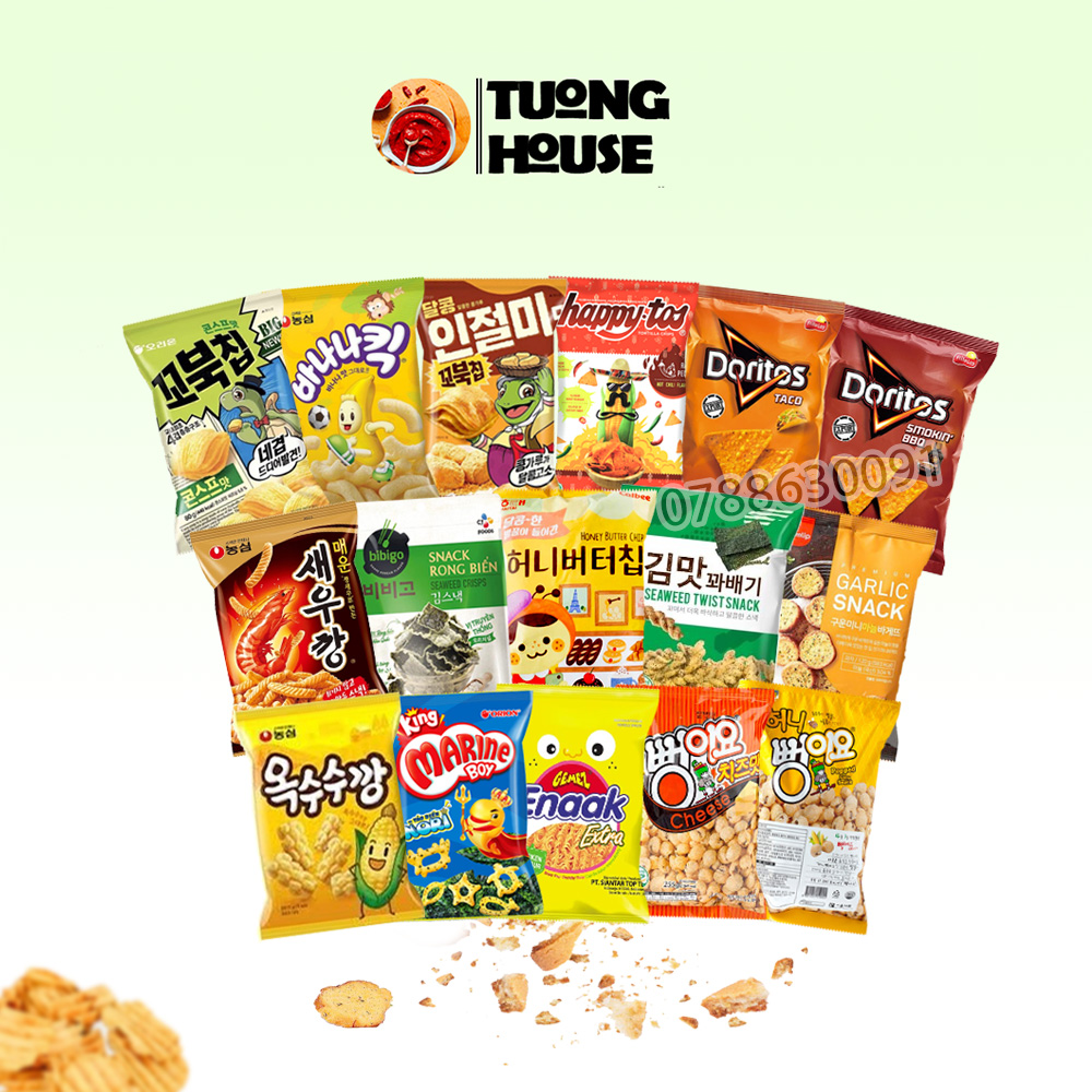 Snack Hàn Quốc Đủ Vị HOT Nhất Hiện Nay