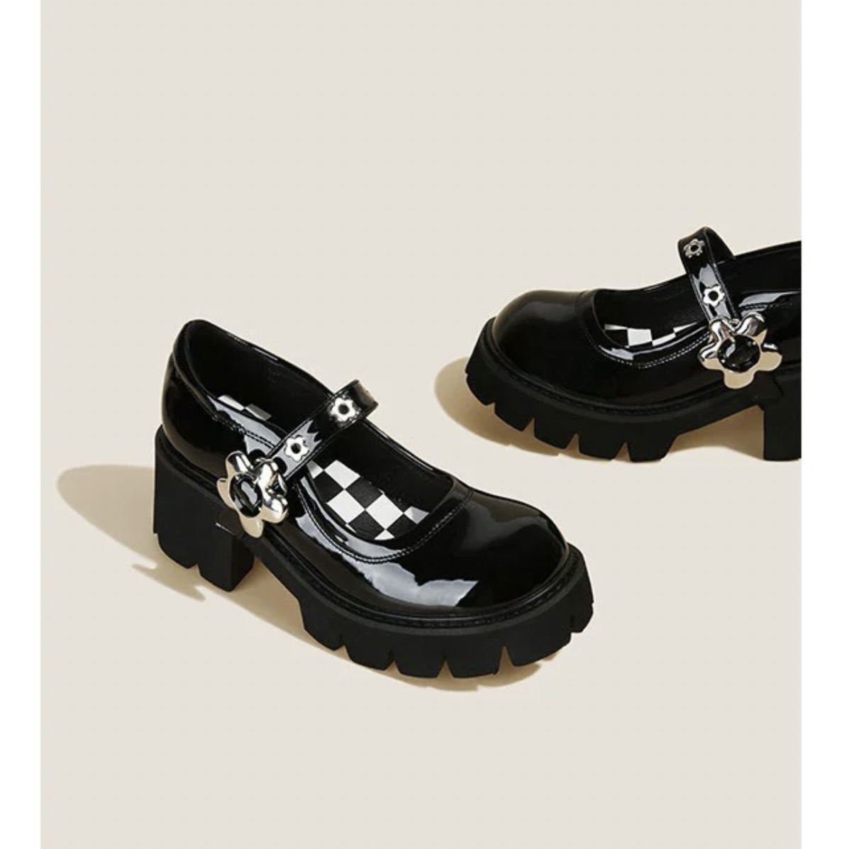 Flora Platform Maryjane - Giày da bò nữ