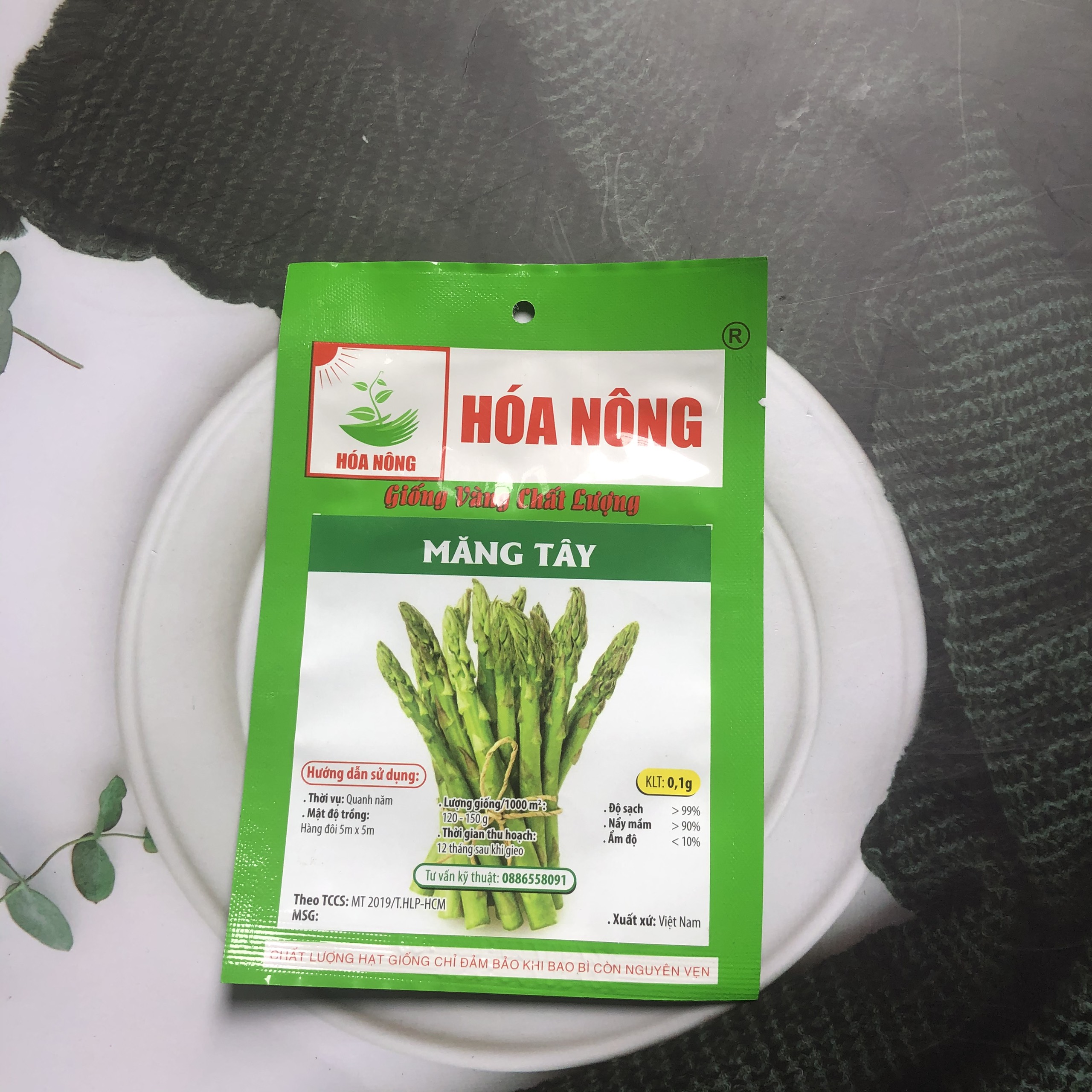 Hạt giống măng tây HN gói 0.1gr