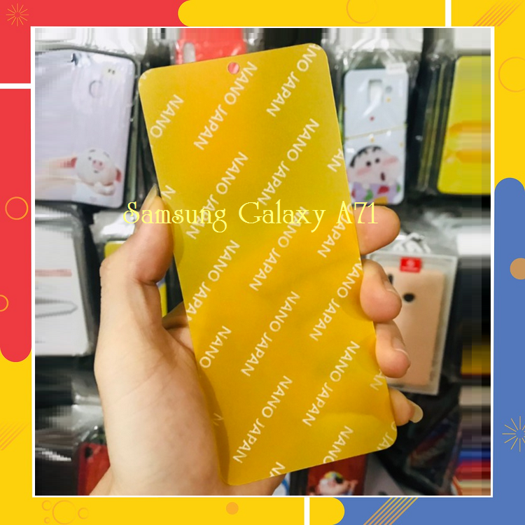 Kính cường lực Dẻo nano 10H cho Samsung A71 Full màn 98% siêu bền