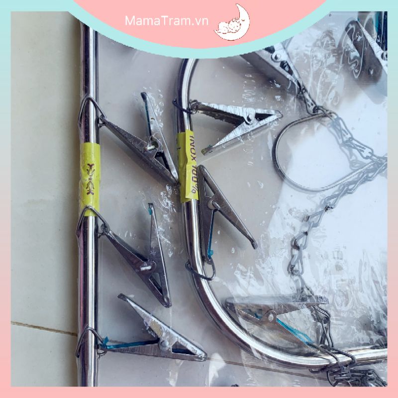 Móc Chùm INOX Không Gỉ Phơi Đồ Cho Bé (Loại 1 Tầng Và 2 Tầng)