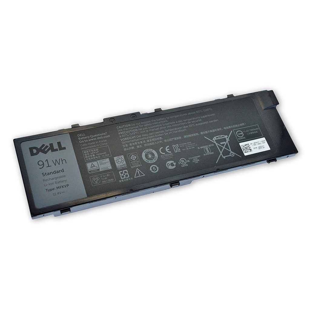 Pin laptop dell precision 15 7510 17 7710 m7710 mã pin mfkvp – loại 91wh – 9 cell mới bảo hành toàn quốc
