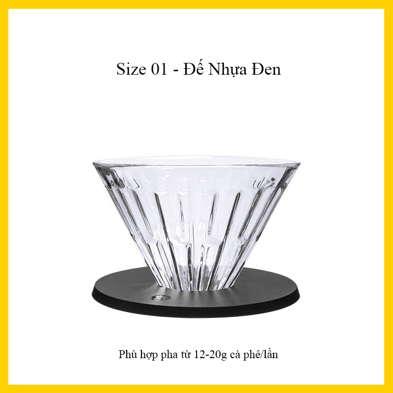 Phễu V60 Timemore Crystal