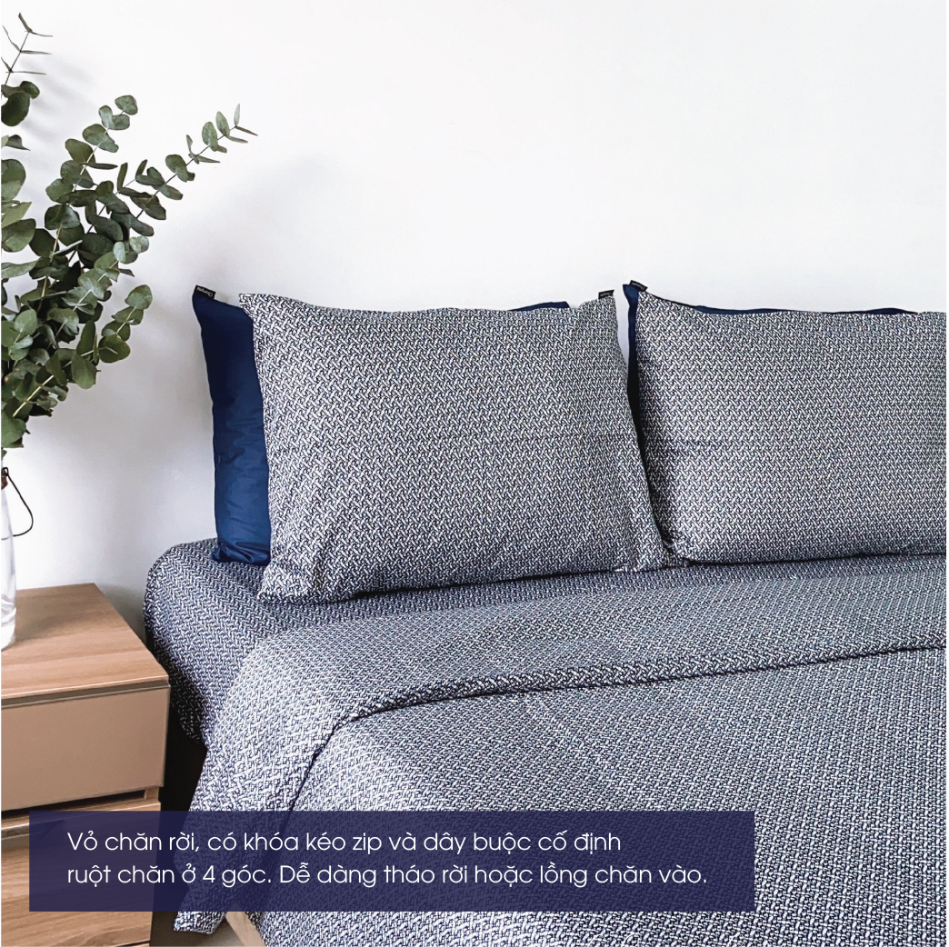 [CM2011] Bộ chăn ga Changmi Bedding 100% lụa siêu mềm Micro Modal. Chăn ga lụa mùa hè - 5 món