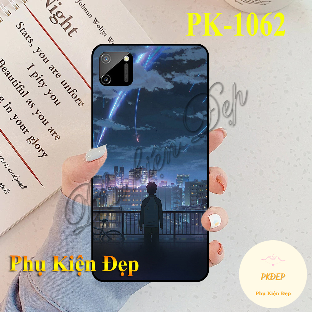 [HCM]Ốp lưng Realme C11 -  Ốp dẻo đen in hình Anime
