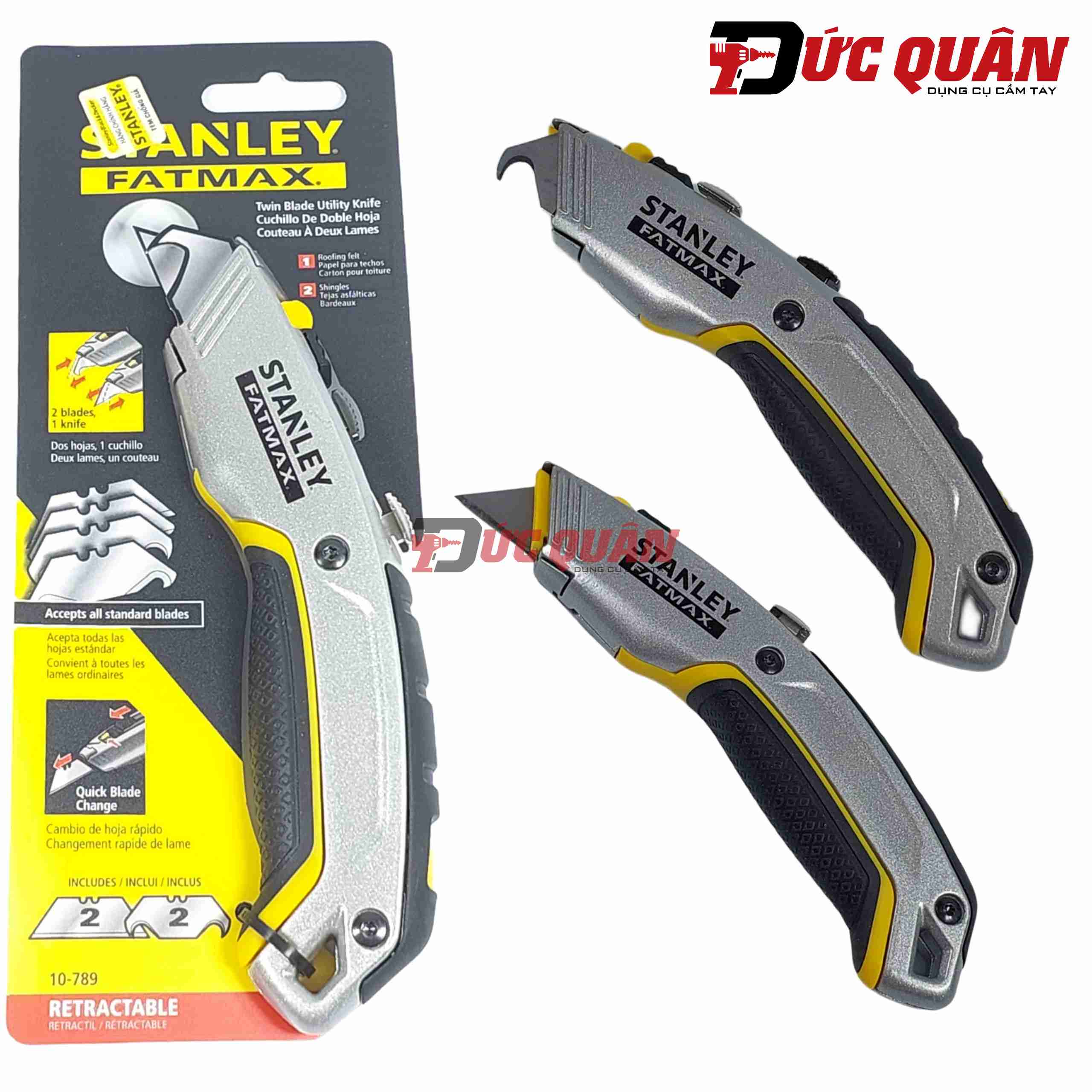 Dao rọc trổ kèm lưỡi fatmax stanley 10-789