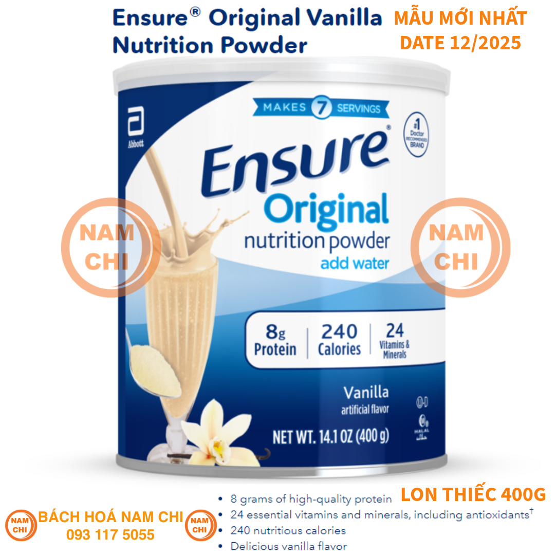 [MẪU MỚI DATE MỚI] Sữa Ensure Original Vanilla Hương Vani 400g