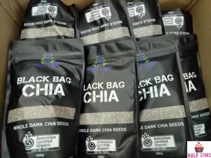 [HCM][SIÊU BỔ DƯỠNG] HẠT CHIA SEEDS BLACK BAG ÚC GÓI 500gr