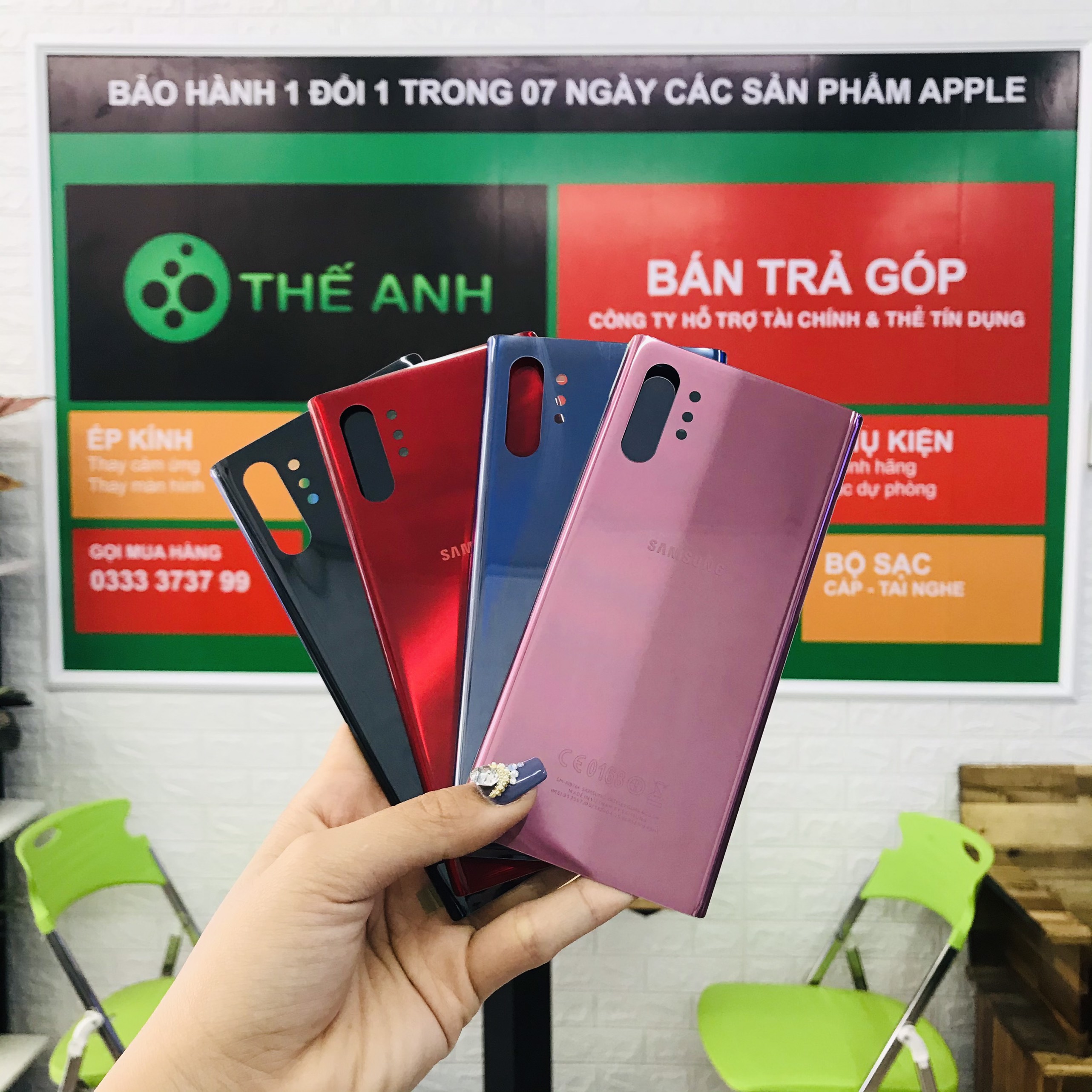 Nắp Lưng Samsung Note 10 plus / Note 10+ zin hãng , màu đẹp