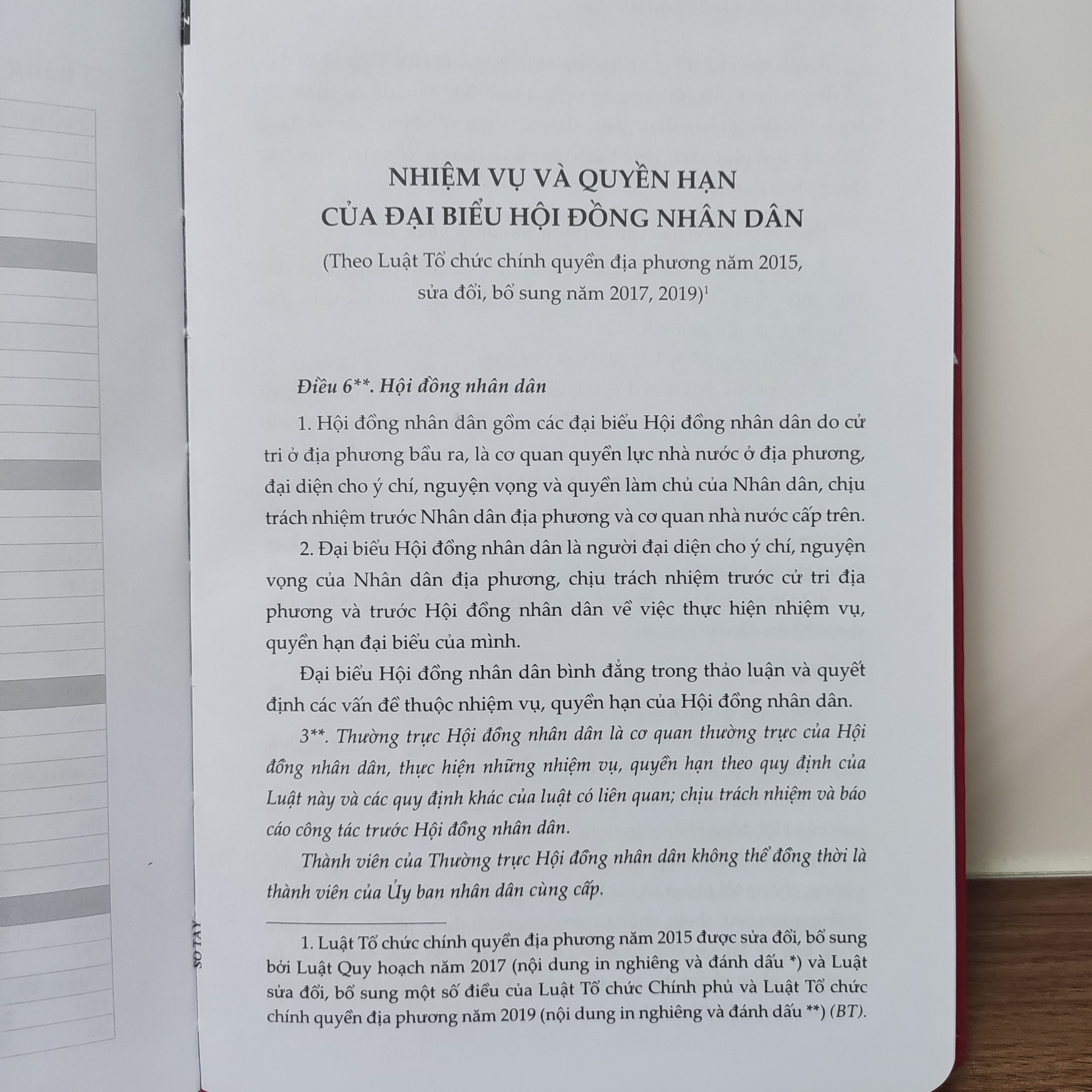 Sổ tay Người đại biểu Nhân dân