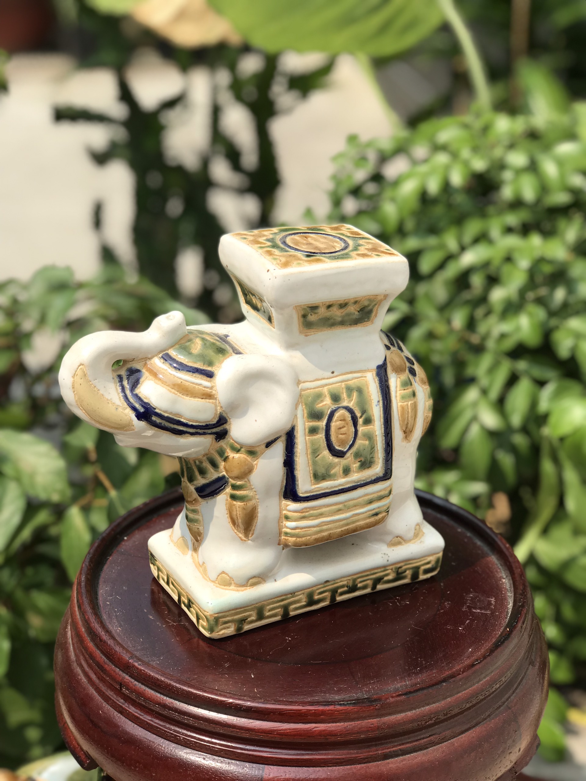 Đôn mini gốm sứ Nam Bộ xưa 17cm