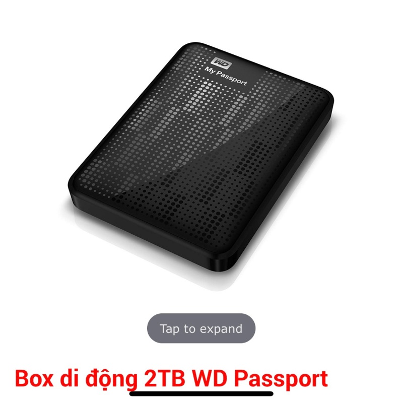 Bảng giá HDD BOX WD MY PASSPORT 2TB Phong Vũ