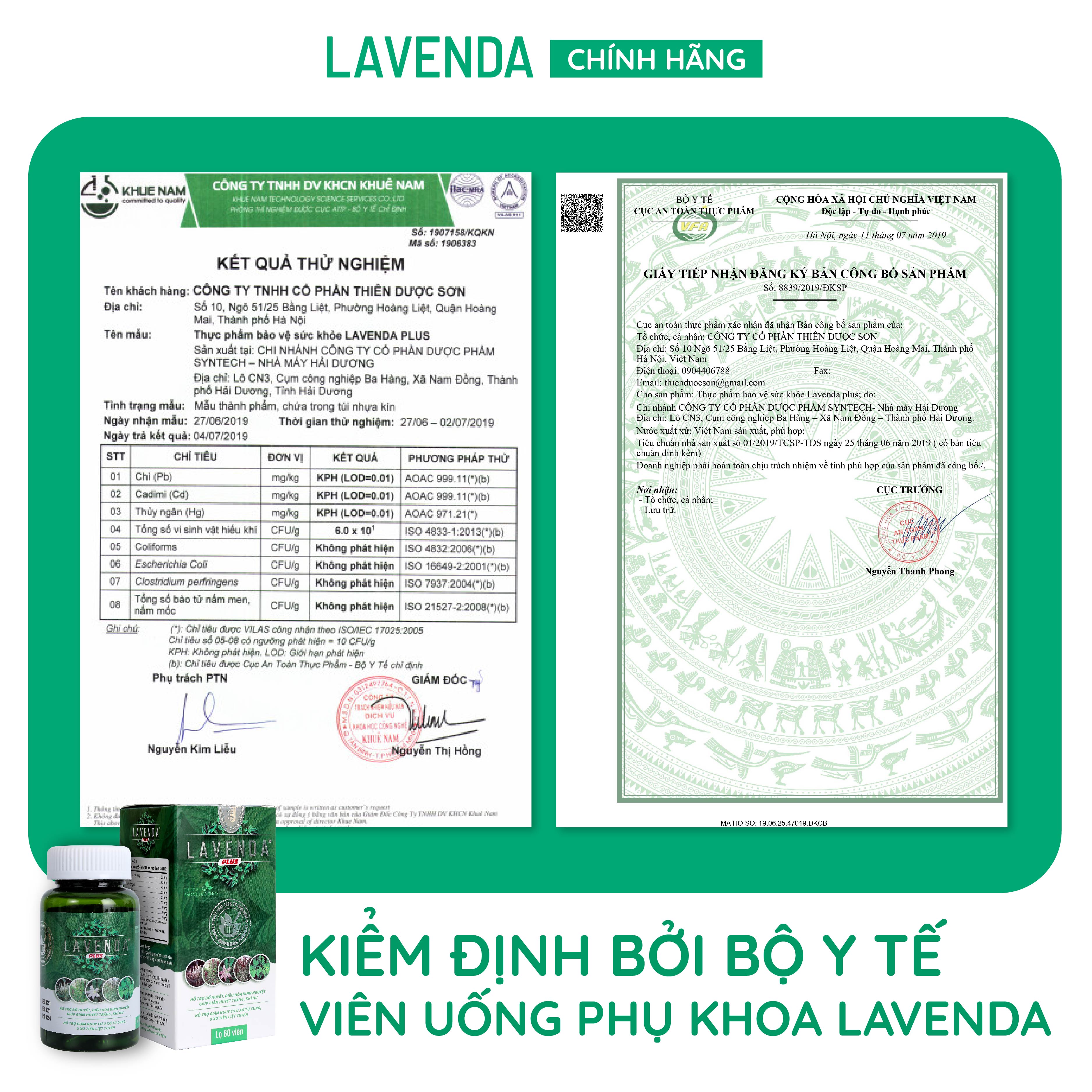 Combo 1 Rửa Lavenda (275ml/chai) và 1 Uống Lavenda Plus (60 viên/hộp)