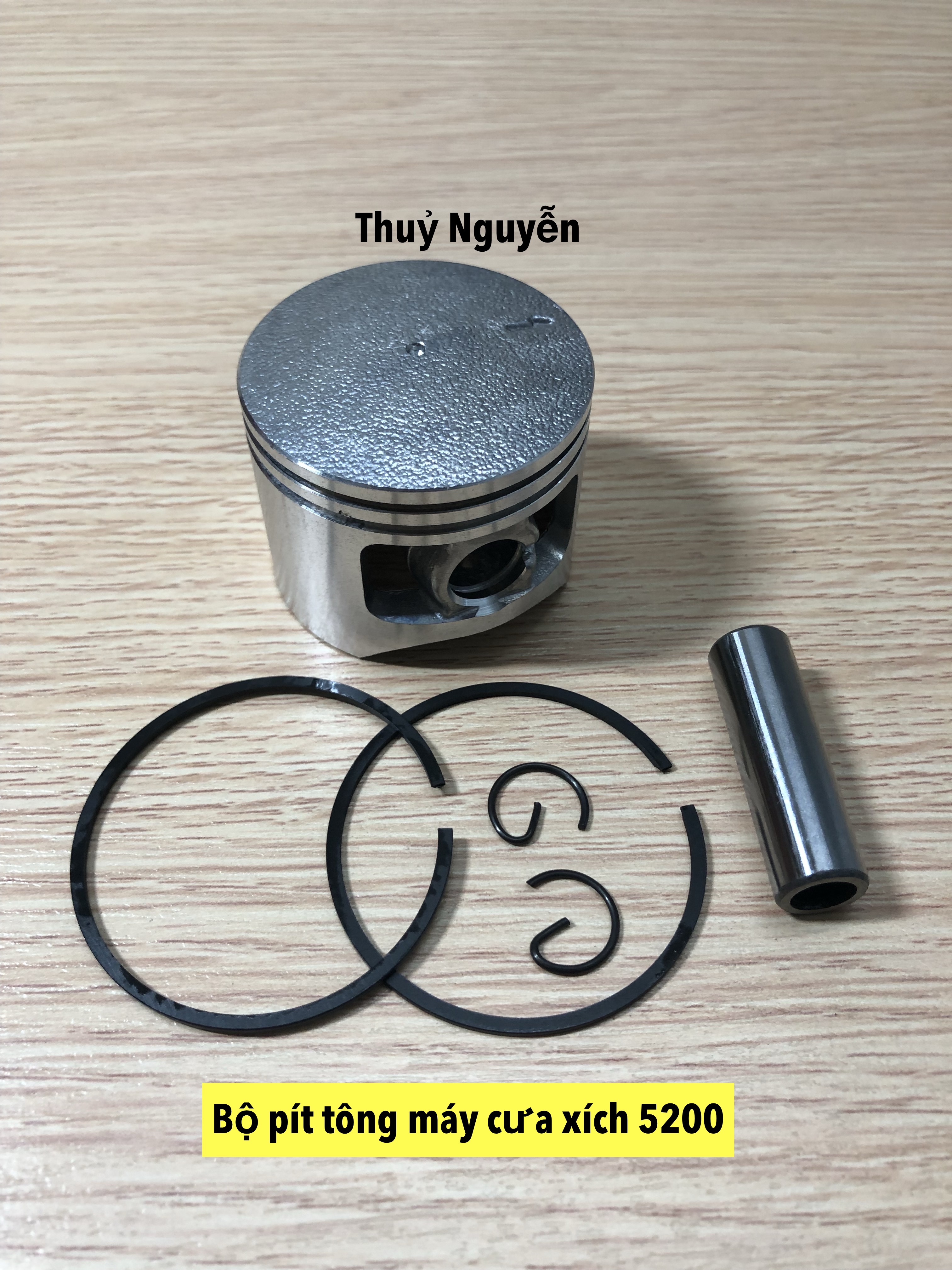 Bộ pít tông(pis tông) 45mm máy cưa 5200, 5900, 52cc