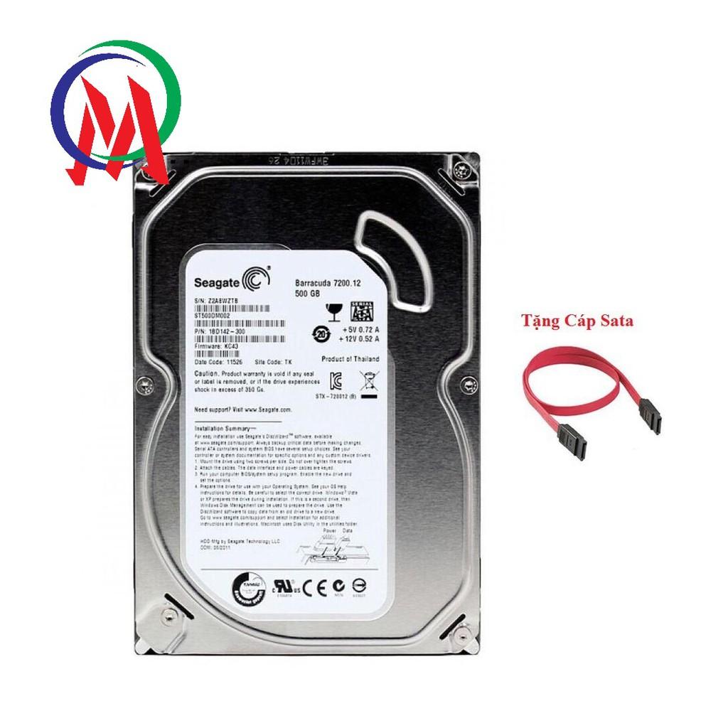 [HCM]Ổ CỨNG PC 500GB SEAGATE BH 24T tặng cáp sata