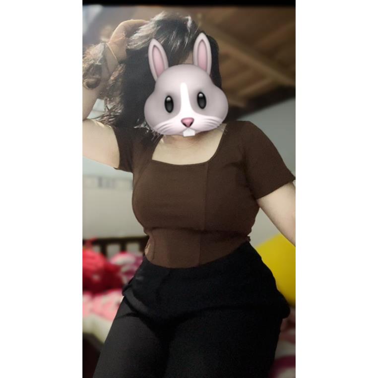 Áo cổ U xương cá nữ Bigsize