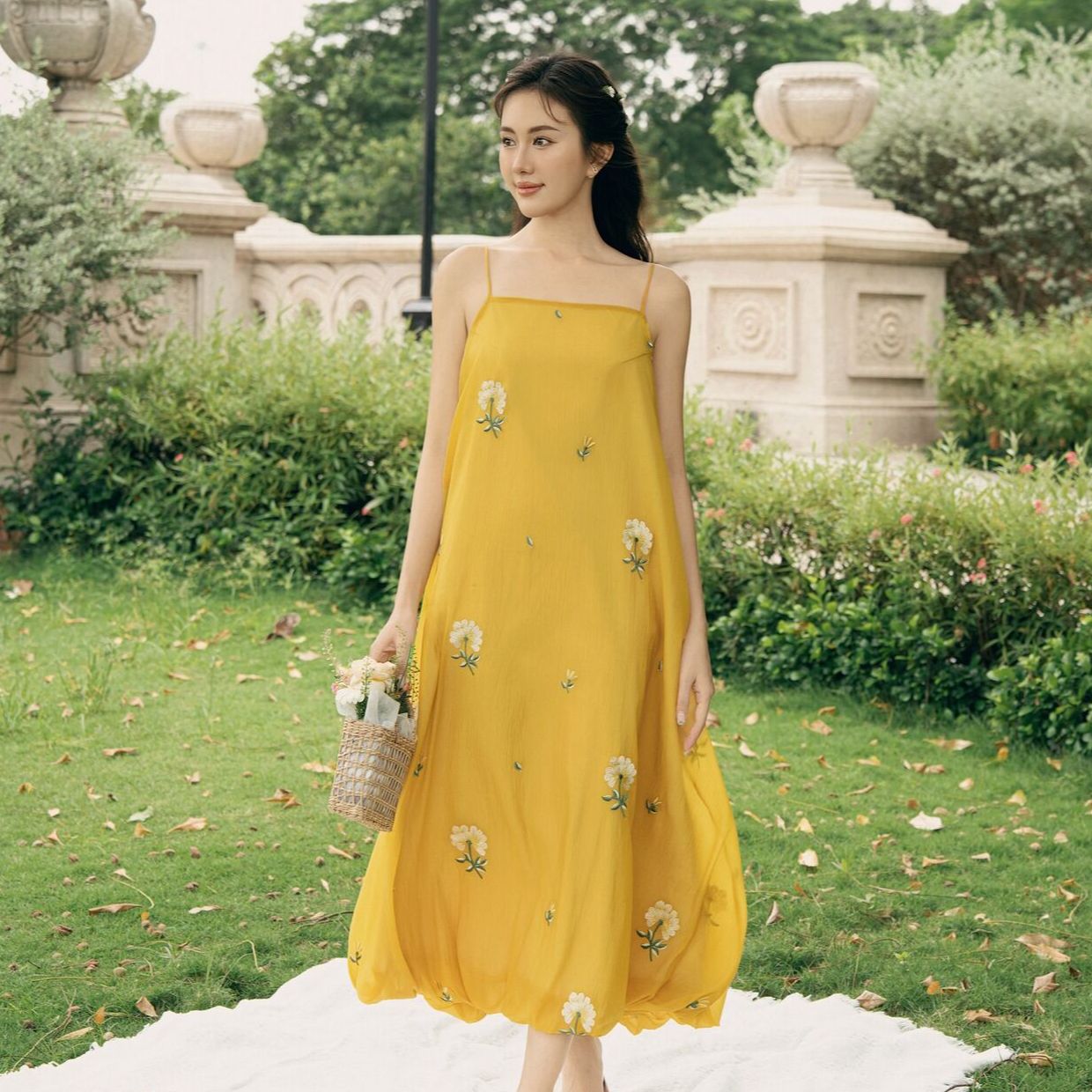 OLV - Đầm kiểu bí hoa suông Dress nhiều màu