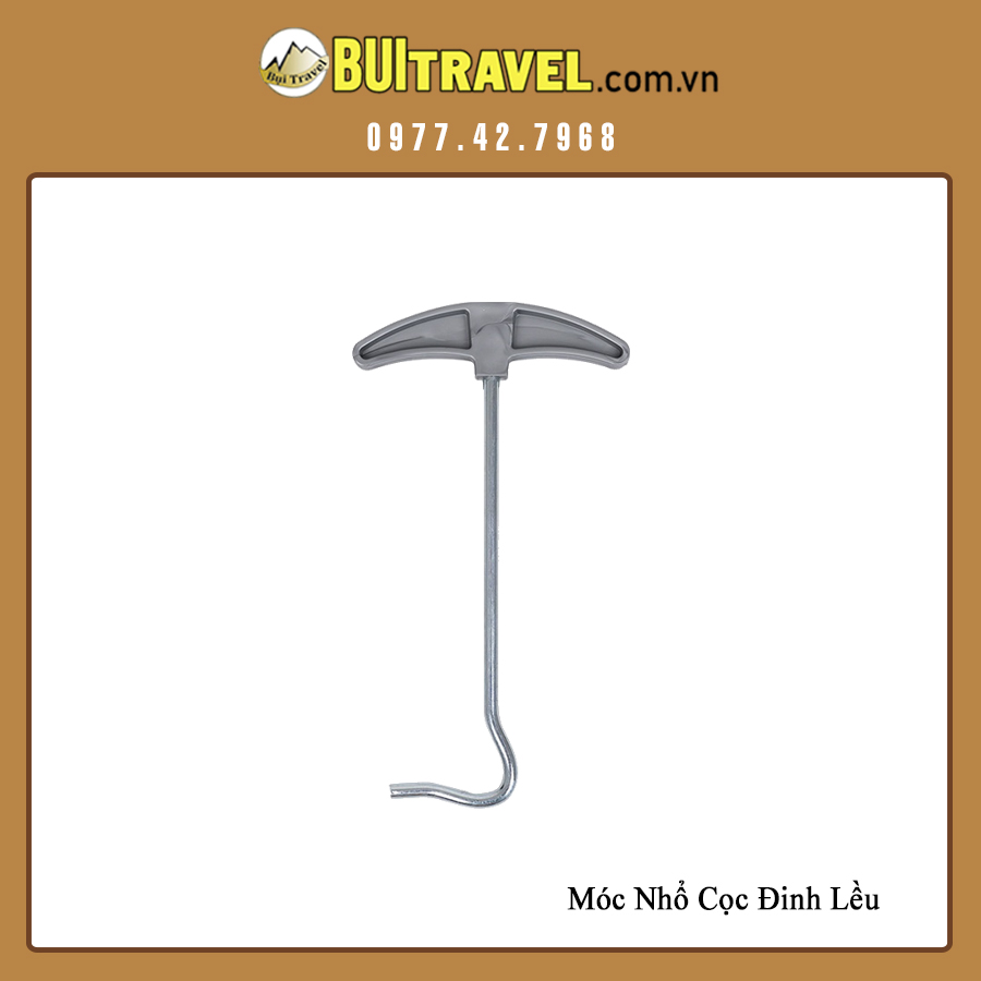 Dụng cụ hỗ trợ nhổ đinh dã ngoại, giúp nhổ cọc lều trại - Móc nhổ cọc đa năng