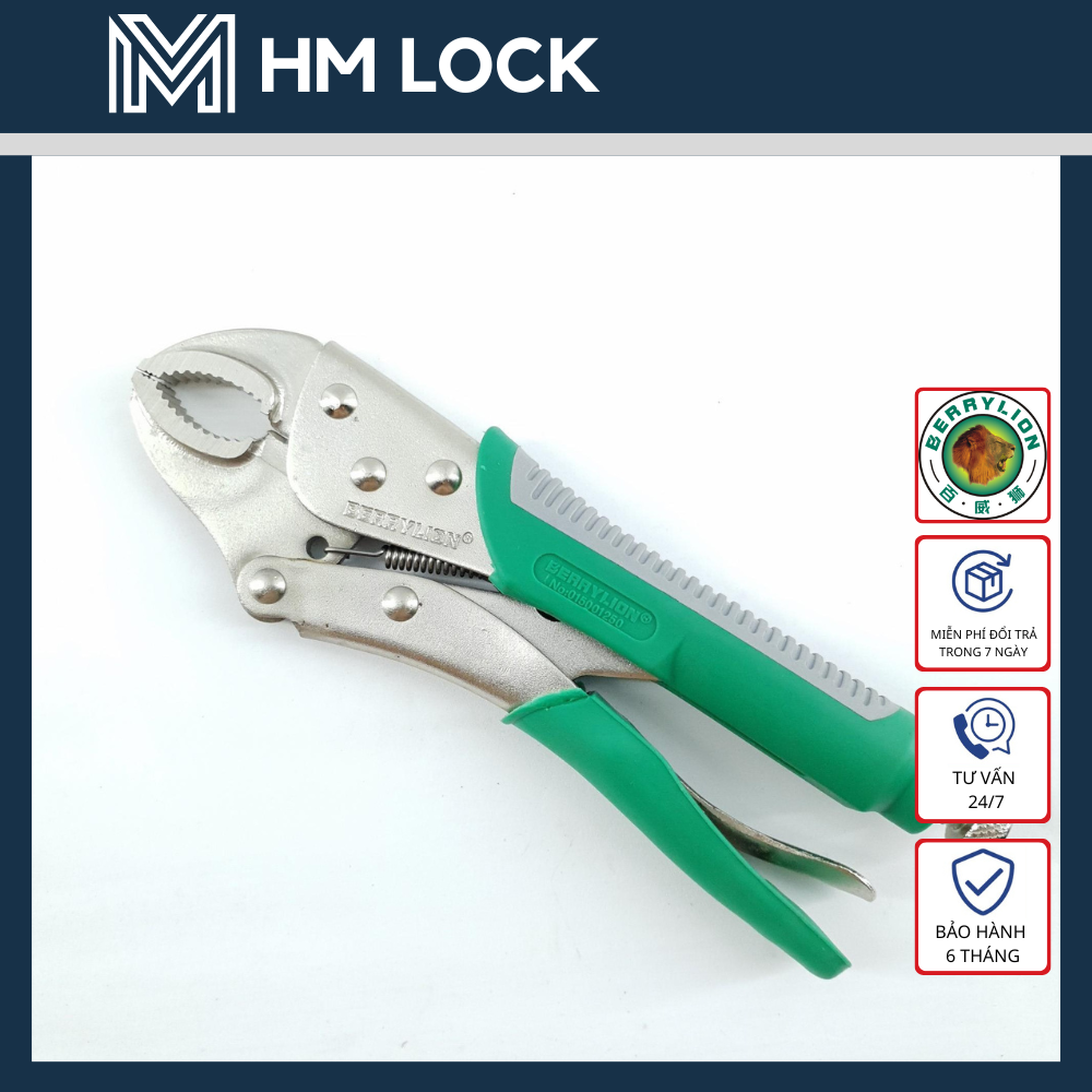 KÌM BẤM CHẾT 10 INCH BERRYLION BỌC NHỰA - THÉP CR-V SIÊU CỨNG KHÔNG GỈ CAO CẤP - HM LOCK