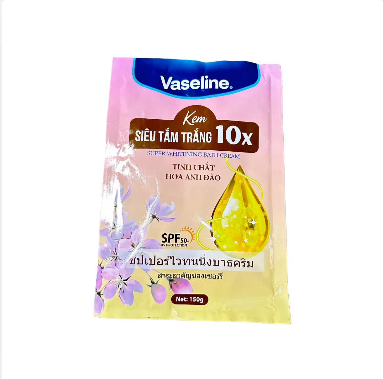 Kem Tắm Trắng Vaseline 10X Thái Lan 150gr