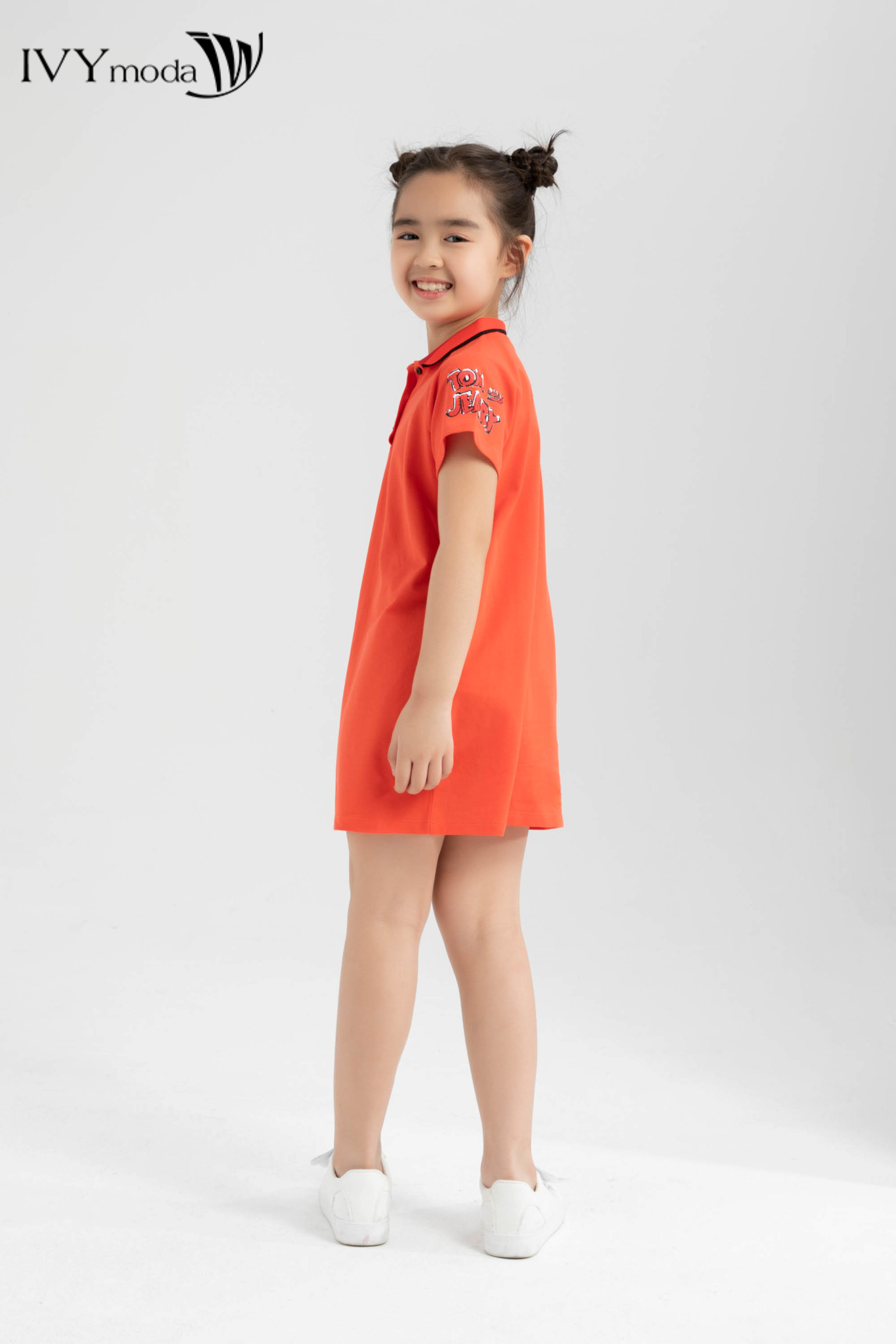 Đầm thun bé gái cổ đức Tom&Jerry  IVY moda MS 42G1269