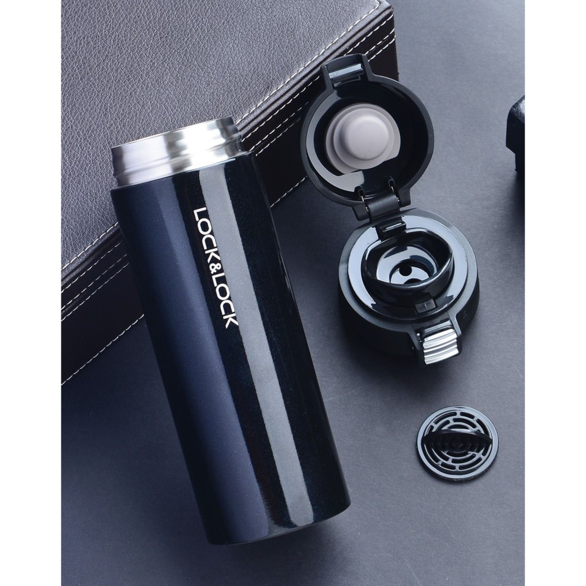 Bình Giữ Nhiệt Lock&Lock Colorful 330Ml Lhc3221Blk (Đen)
