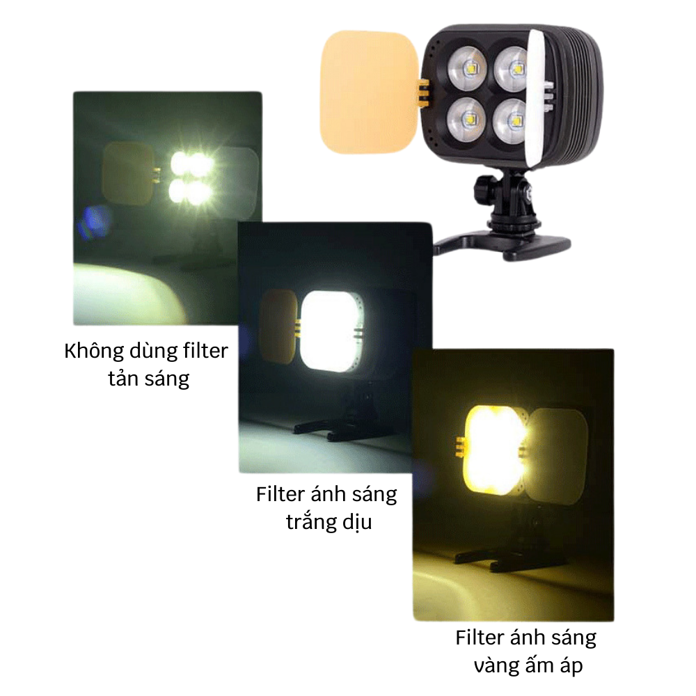 ĐÈN LED VIDEO ZIFON ZF3000 4 BÓNG SIÊU SÁNG