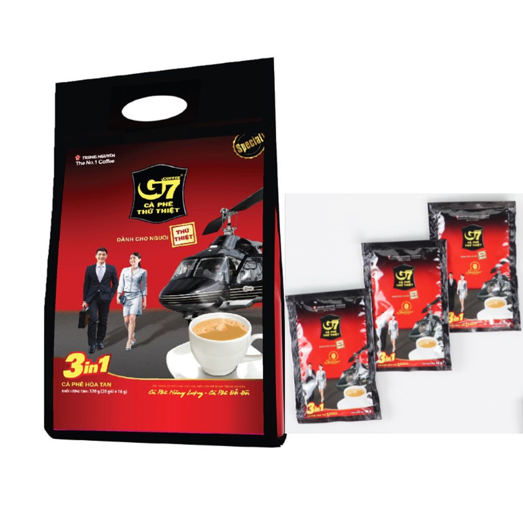 Cà phê G7 Trung Nguyên sachets gói vuông