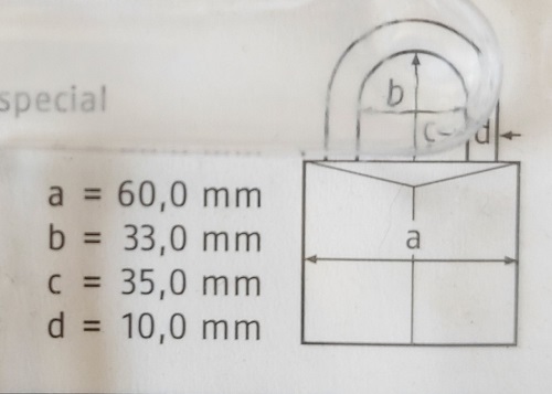 [Hỏa tốc HCM] Khóa treo Đồng BẤM ABUS 65/60 - BH 5 năm