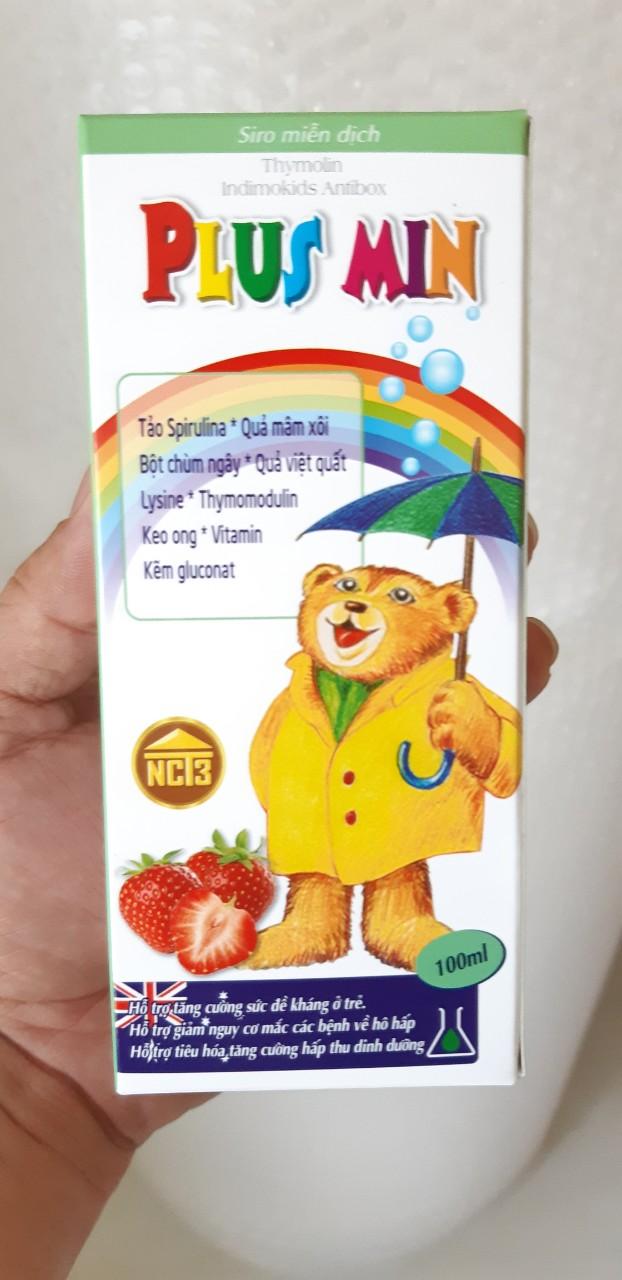 Siro PlusMin kháng thể ăn ngon cho trẻ em 100ml