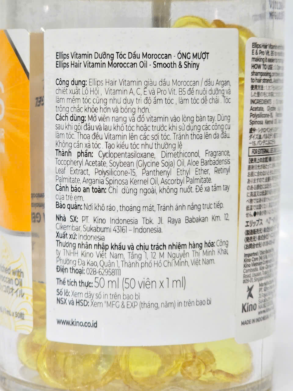 Hộp 50 Viên Serum Vitamin Dưỡng Tóc Ellips