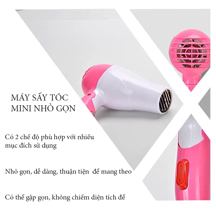 Máy sấy tóc Nova, máy sấy tóc mini, máy sấy tóc tạo kiểu có thể gấp gọn
