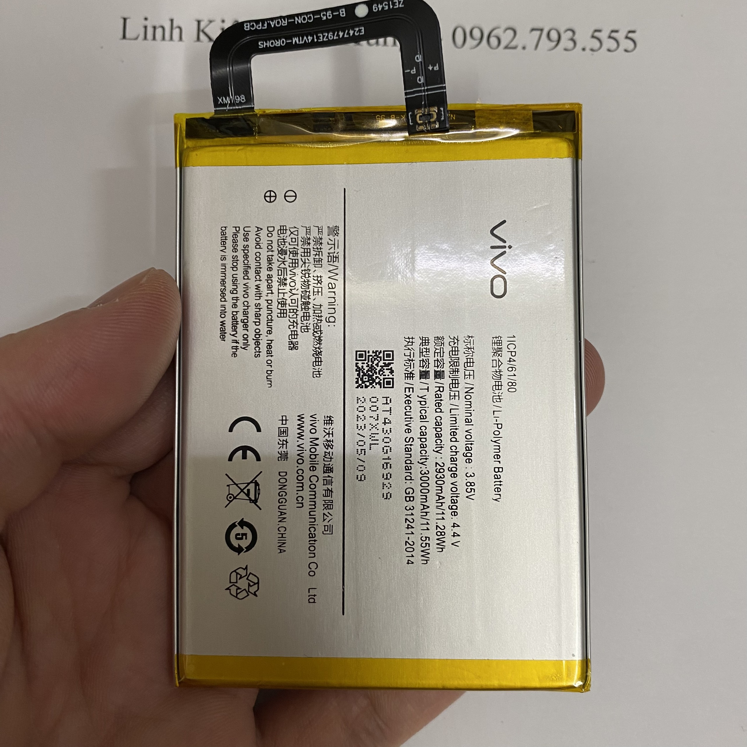 Pin Vivo Y51 bảo hành đổi mới 6 tháng