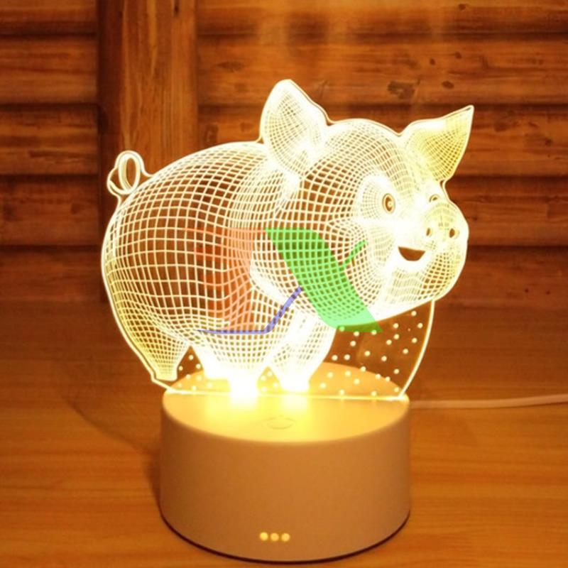 Đèn ngủ, đèn trang trí, Led 3D, Đèn led mica, Đèn chiếu mica phản xạ ánh sáng ánh sáng, Đèn ngủ cho trẻ em, Đèn quà tặng độc đáo