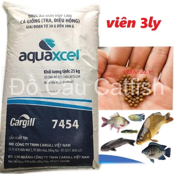5kg thức ăn cá cargill 7454 30% đạm