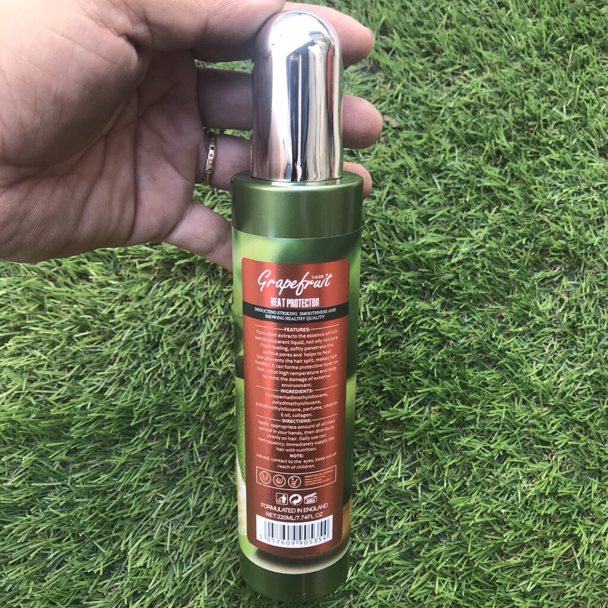 [HCM]Xịt dưỡng Bưởi Grapefruit kích thích mọc tóc Heat Protector Organics Care 220ml