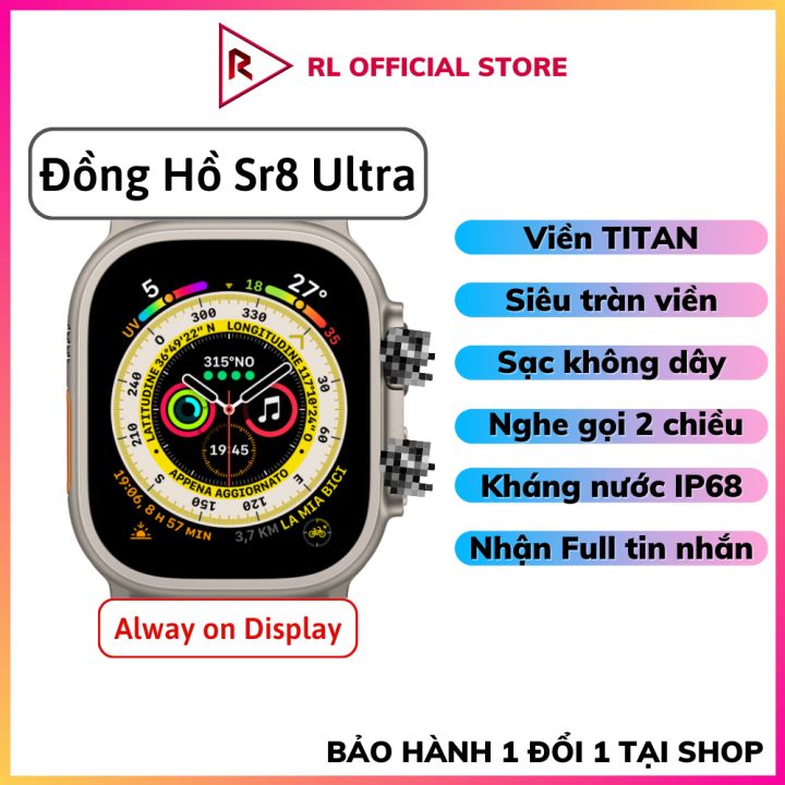 ( SIÊU PHẨM 2022 ) Đồng Hồ đeo tay cao cấp Đồng Hồ Thông Minh H10 Ultra Cao Cấp ,Nghe Gọi, Nhận Tin Nhắn, Theo Dõi Sức Khỏe Chống nước chuẩn IP68 nghe gọi trực tiếp trên đông hồ BH 12 tháng