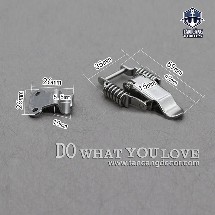 Khóa gài Inox (nhiều kích thước S-M-L-XL)