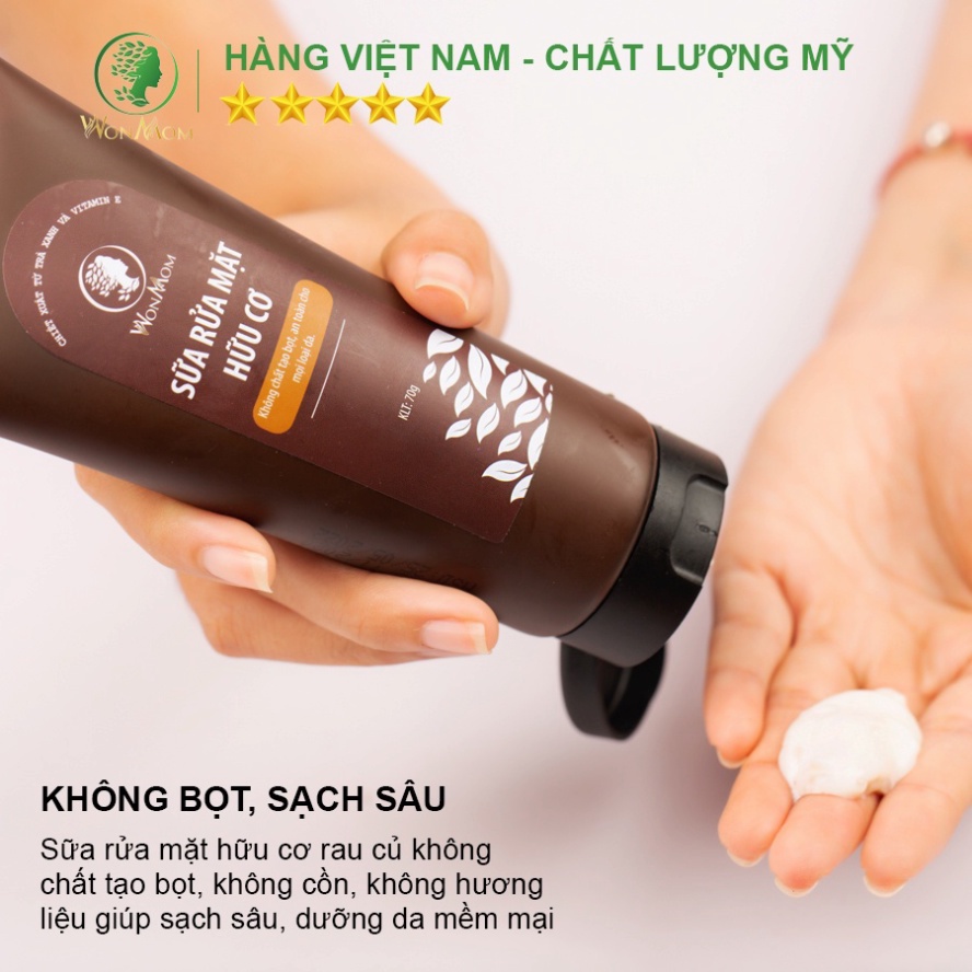 Combo trắng da, hết mụn và m toàn diện Wonmom ( 1 Sữa rửa mặt + 1 Kem nghệ tươi + 1 Serum mụn)