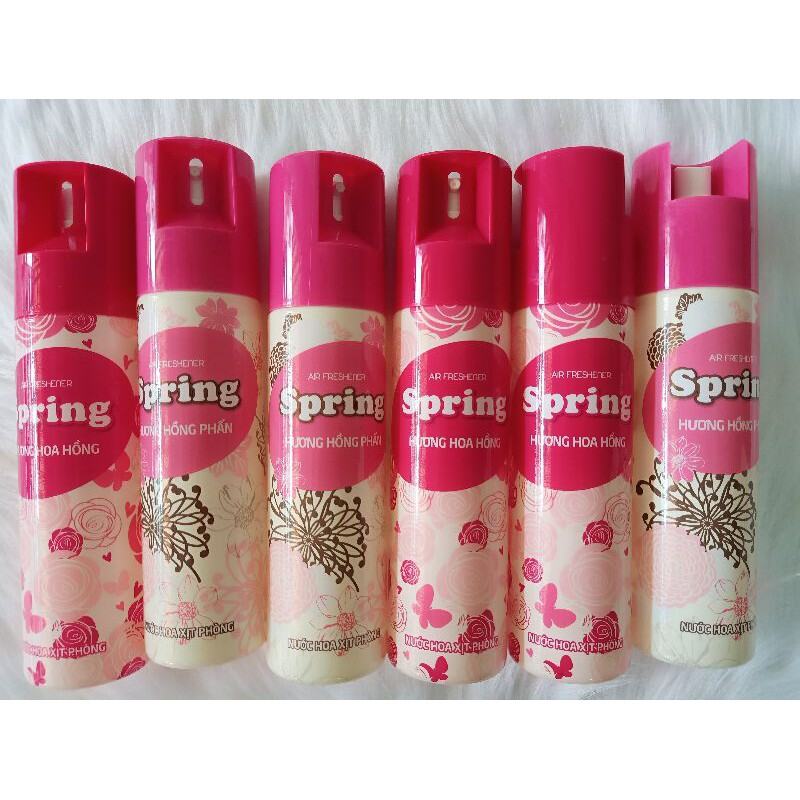 NƯỚC HOA XỊT THƠM PHÒNG SPRING HƯƠNG HỒNG PHẤN