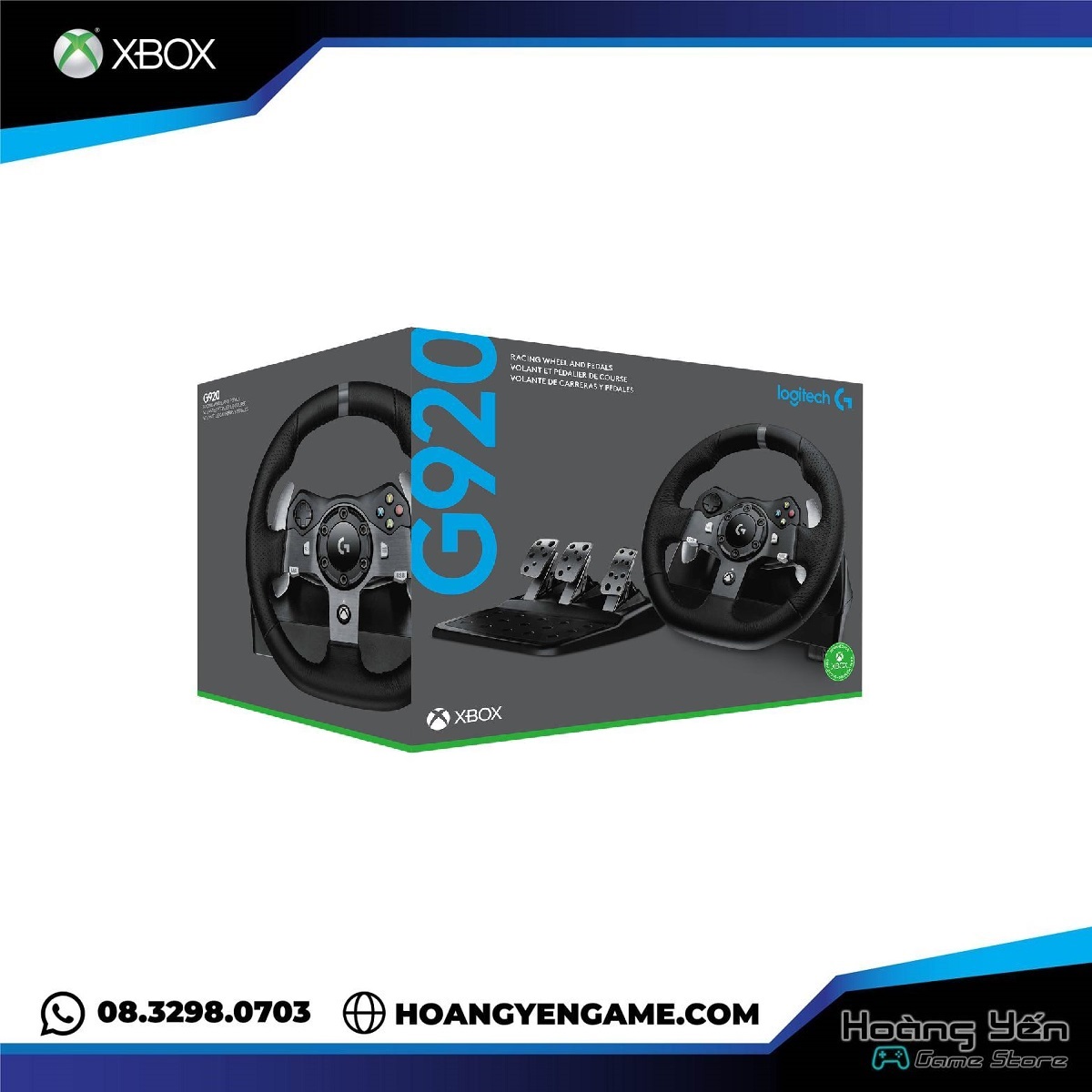 Vô Lăng Logitech G920 Cho Xbox Series X/S, Xbox One và PC
