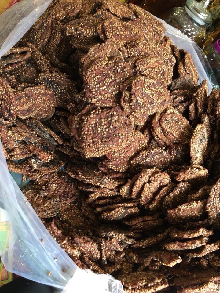 CHUỐI HỘT RỪNG ÉP MIẾNG KHÔ (180k/1kg