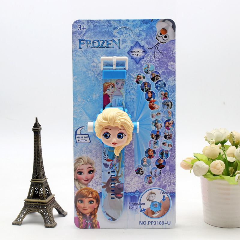[HCM]Đồng hồ điện tử chiếu 24 hình 3D công chúa elsa