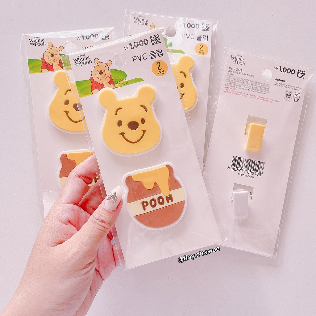 Sổ/ bookmark/ stickers gấu Pooh Daiso Hàn